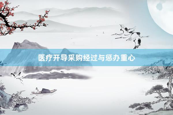 医疗开导采购经过与惩办重心