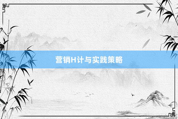 营销H计与实践策略